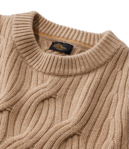 Women's Signature Premium Cashmere Cable Sweater, Crewneck | L.L.Bean online