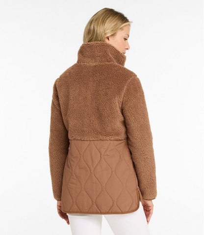 Women's Bean's Mixed Media Sherpa Fleece Jacket | L.L.Bean US
