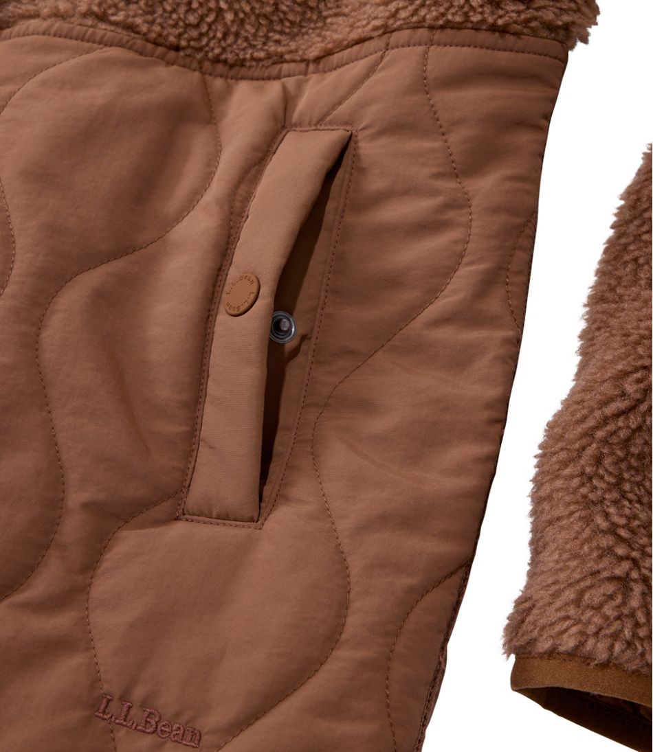 Women's Bean's Mixed Media Sherpa Fleece Jacket | L.L.Bean US