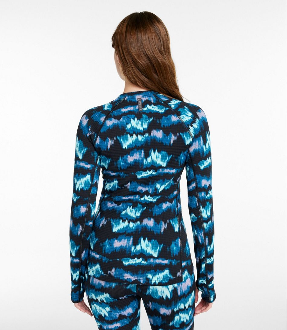 Women's Heavyweight Base Layer Crew Top, Print | L.L.Bean on sale
