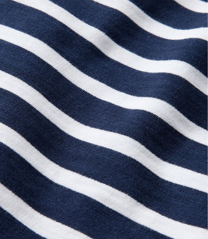 Women's Peaks Island Button Mockneck, Stripe | L.L.Bean online