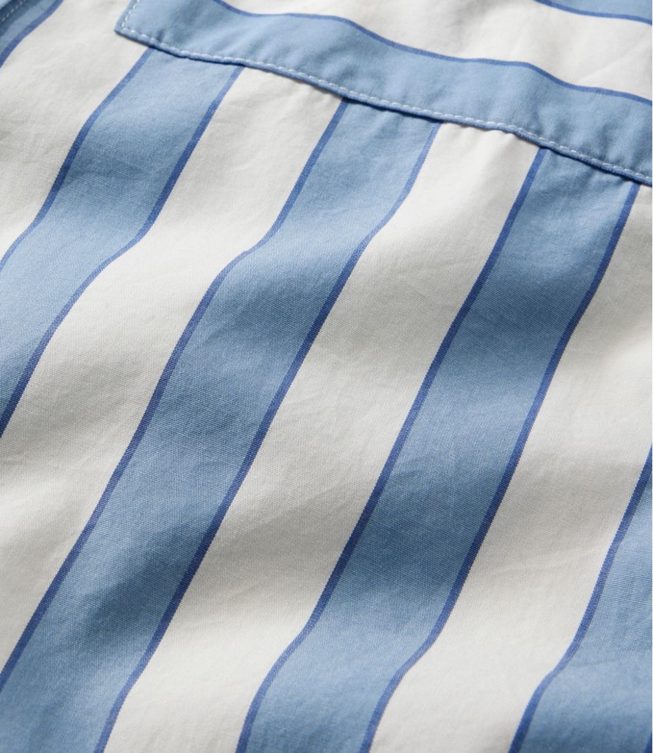 Women's Signature Premium Essential Poplin Shirt, Long-Sleeve Novelty Stripe | L.L.Bean discount