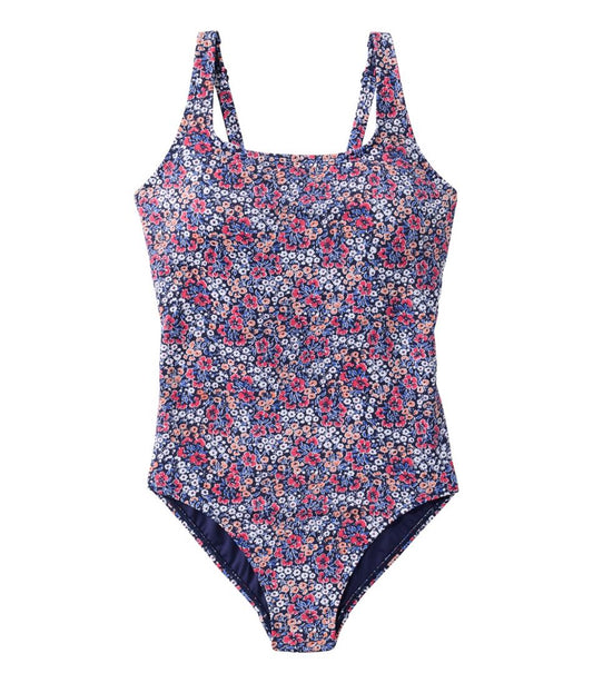 Women's Coastal Essential Scoop Tanksuit, Print | L.L.Bean sale