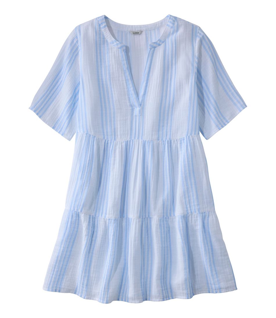 Women's Cloud Gauze Cover-Up, Tiered Dress Print | L.L.Bean discount