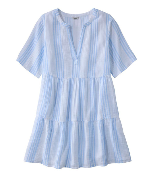 Women's Cloud Gauze Cover-Up, Tiered Dress Print | L.L.Bean discount