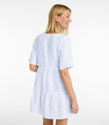 Women's Cloud Gauze Cover-Up, Tiered Dress Print | L.L.Bean discount