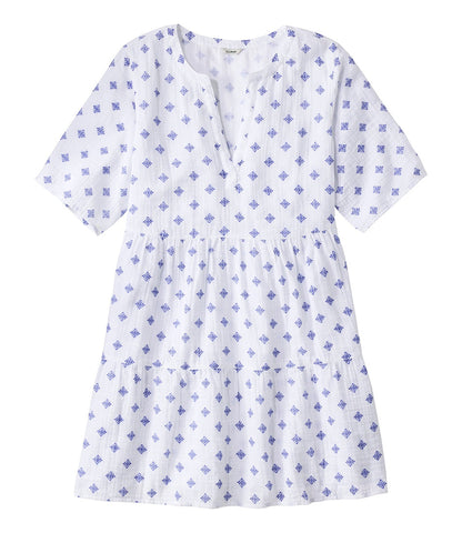 Women's Cloud Gauze Cover-Up, Tiered Dress Print | L.L.Bean discount