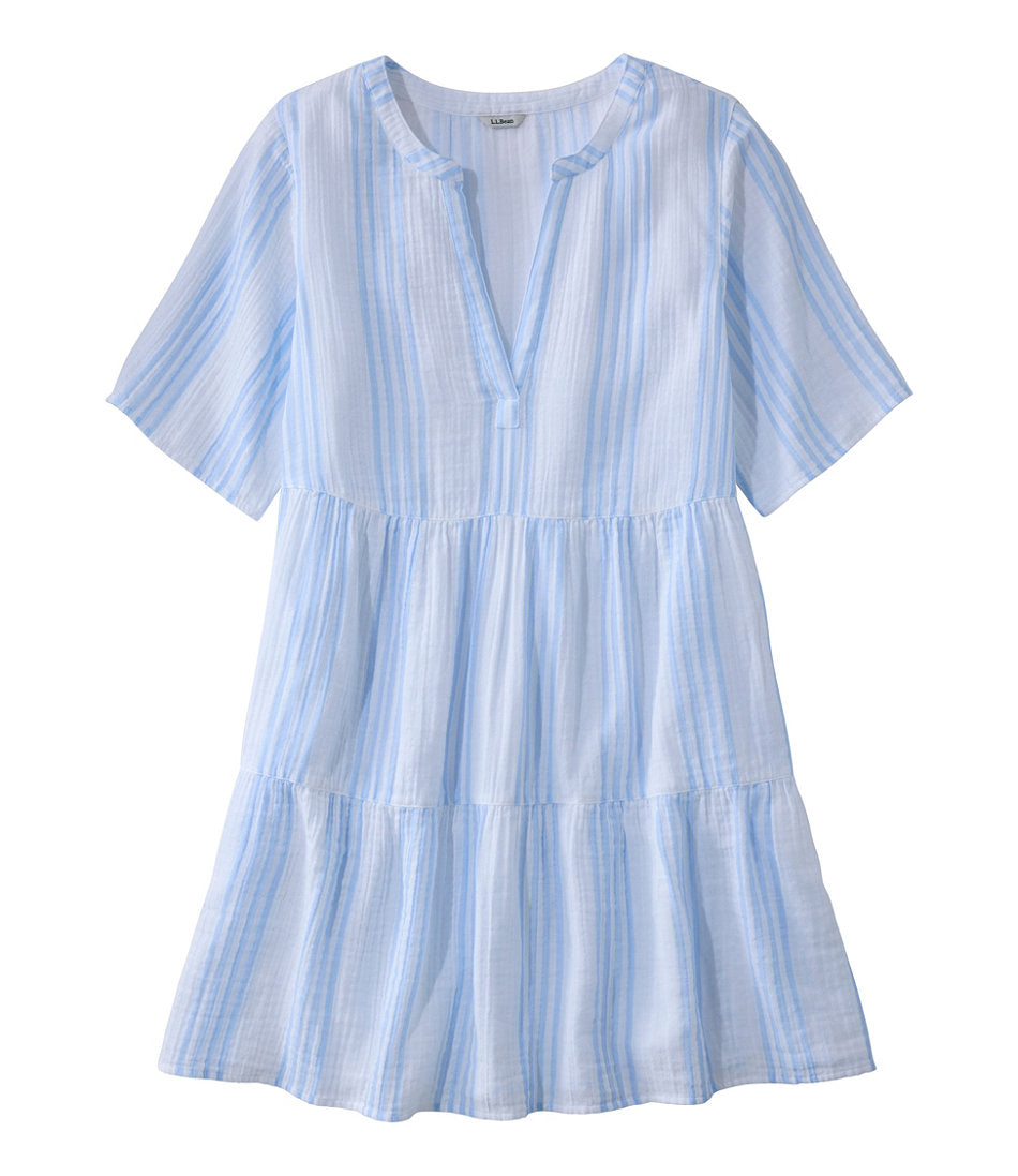 Women's Cloud Gauze Cover-Up, Tiered Dress Print | L.L.Bean discount