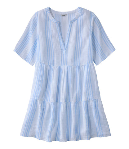 Women's Cloud Gauze Cover-Up, Tiered Dress Print | L.L.Bean discount