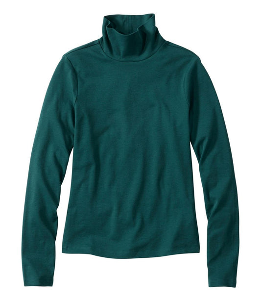 Women's Signature Lightweight Cotton Turtleneck | L.L.Bean online