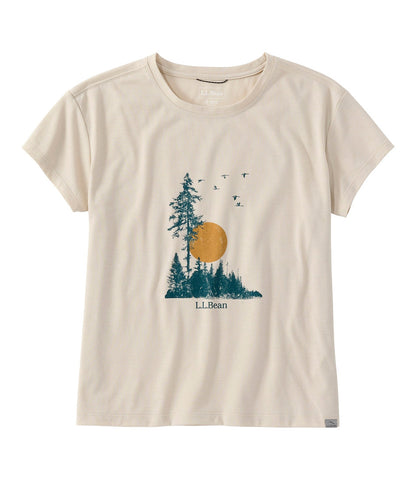 Women's Mountainside Crewneck Tee, Short-Sleeve Graphic | L.L.Bean sale