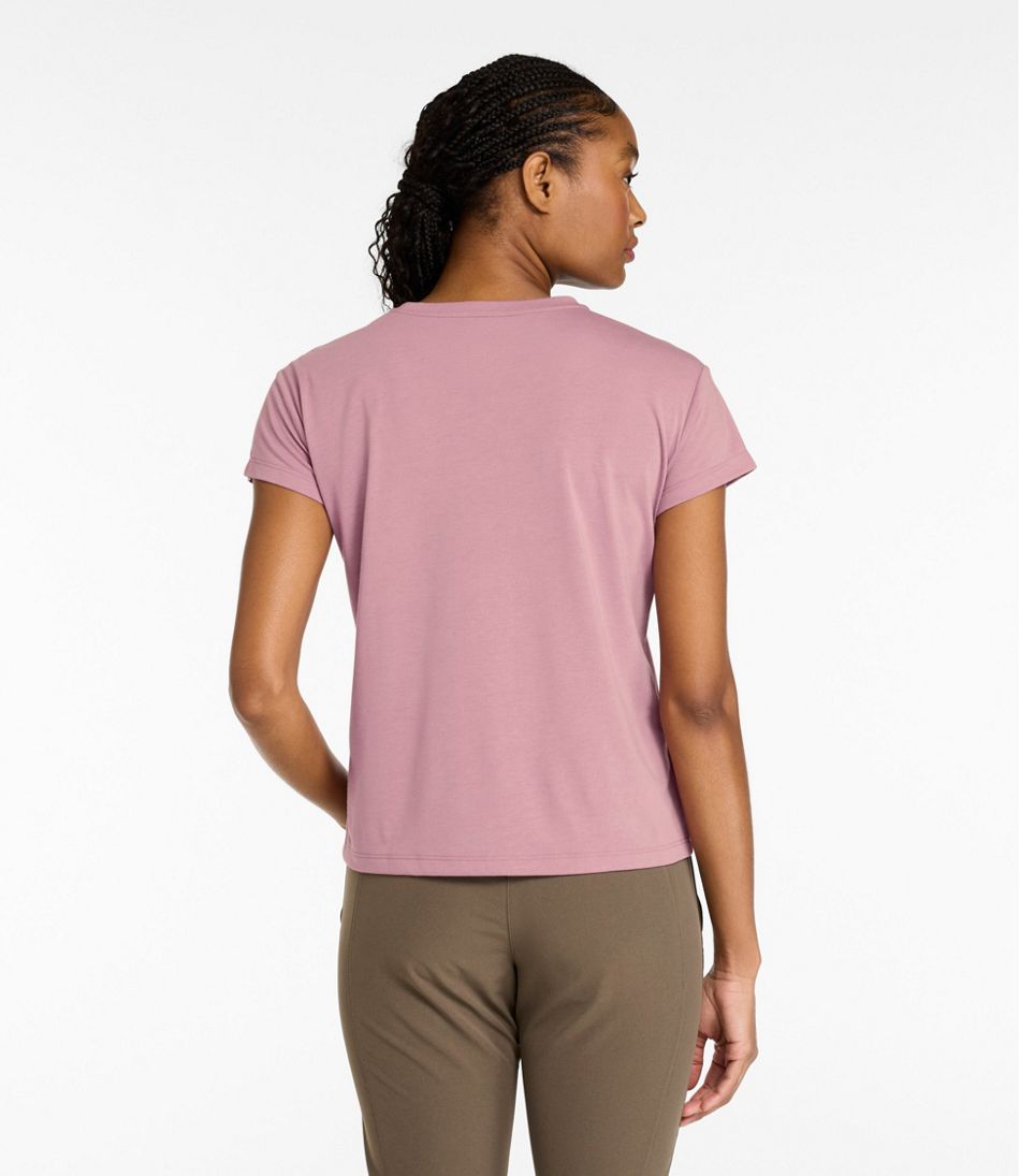 Women's Mountainside V-Neck Pocket Tee, Short Sleeve | L.L.Bean US