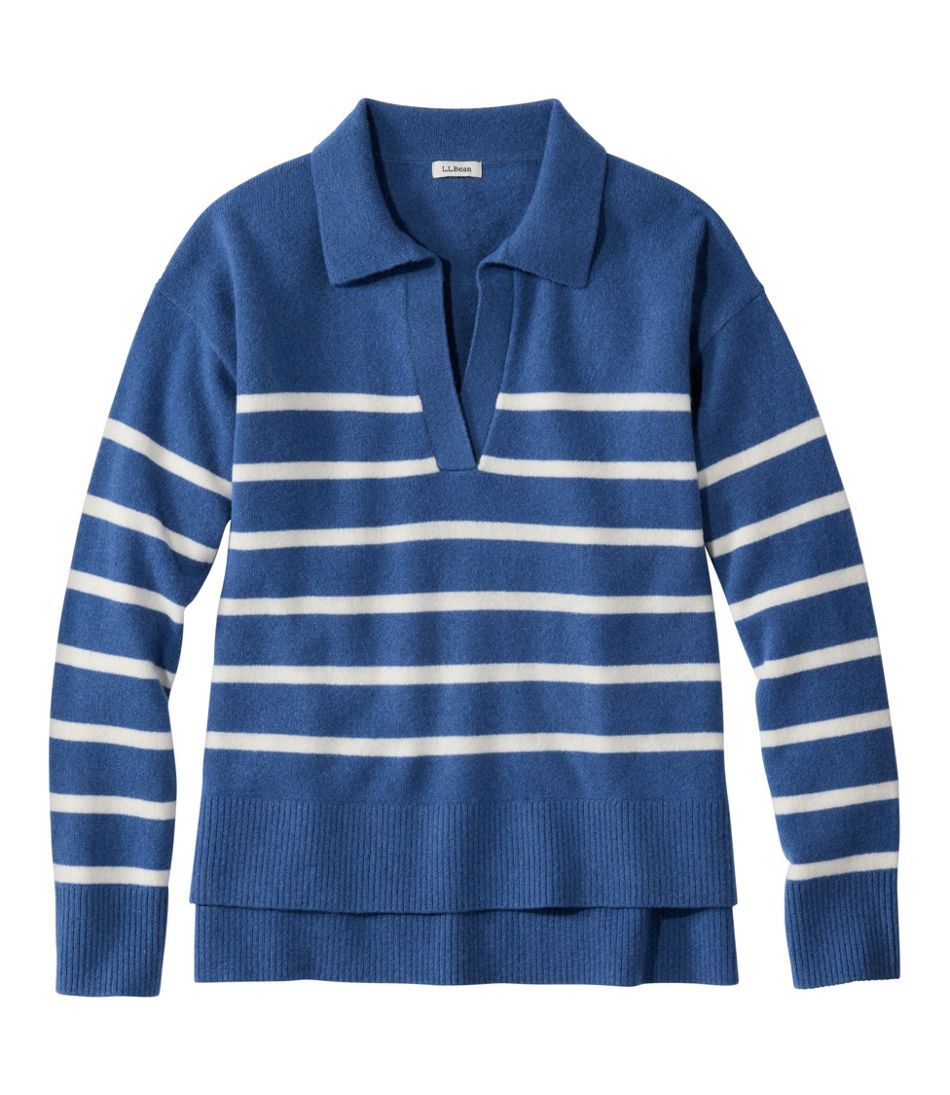 Women's Classic Cashmere Sweater, Relaxed Polo | L.L.Bean discount