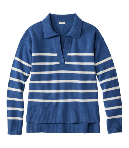 Women's Classic Cashmere Sweater, Relaxed Polo | L.L.Bean discount