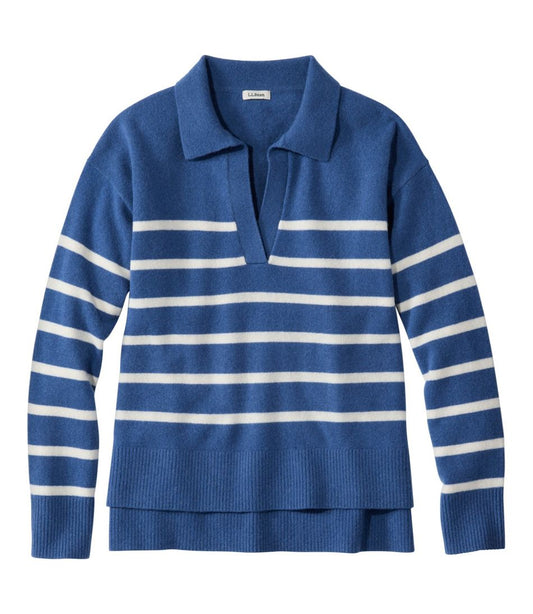 Women's Classic Cashmere Sweater, Relaxed Polo | L.L.Bean discount