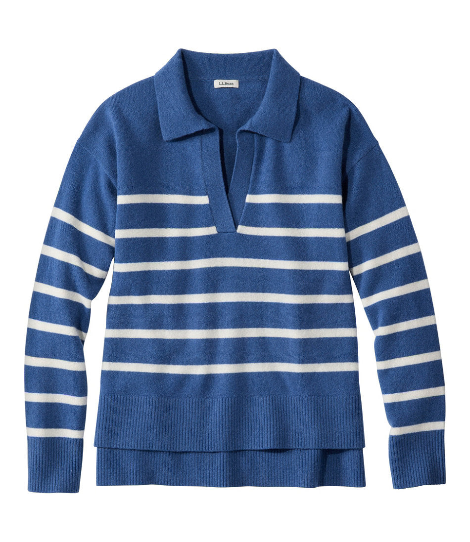 Women's Classic Cashmere Sweater, Relaxed Polo | L.L.Bean discount