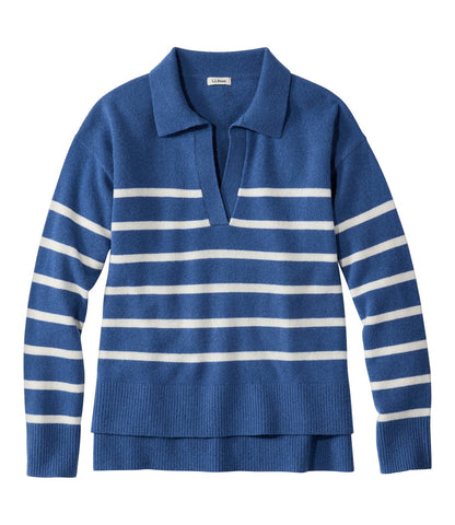 Women's Classic Cashmere Sweater, Relaxed Polo | L.L.Bean discount