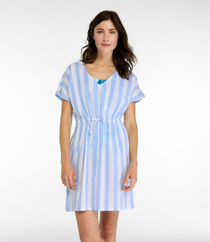 Women's Coastal Cotton Cover-Up Caftan, Print | L.L.Bean on sale