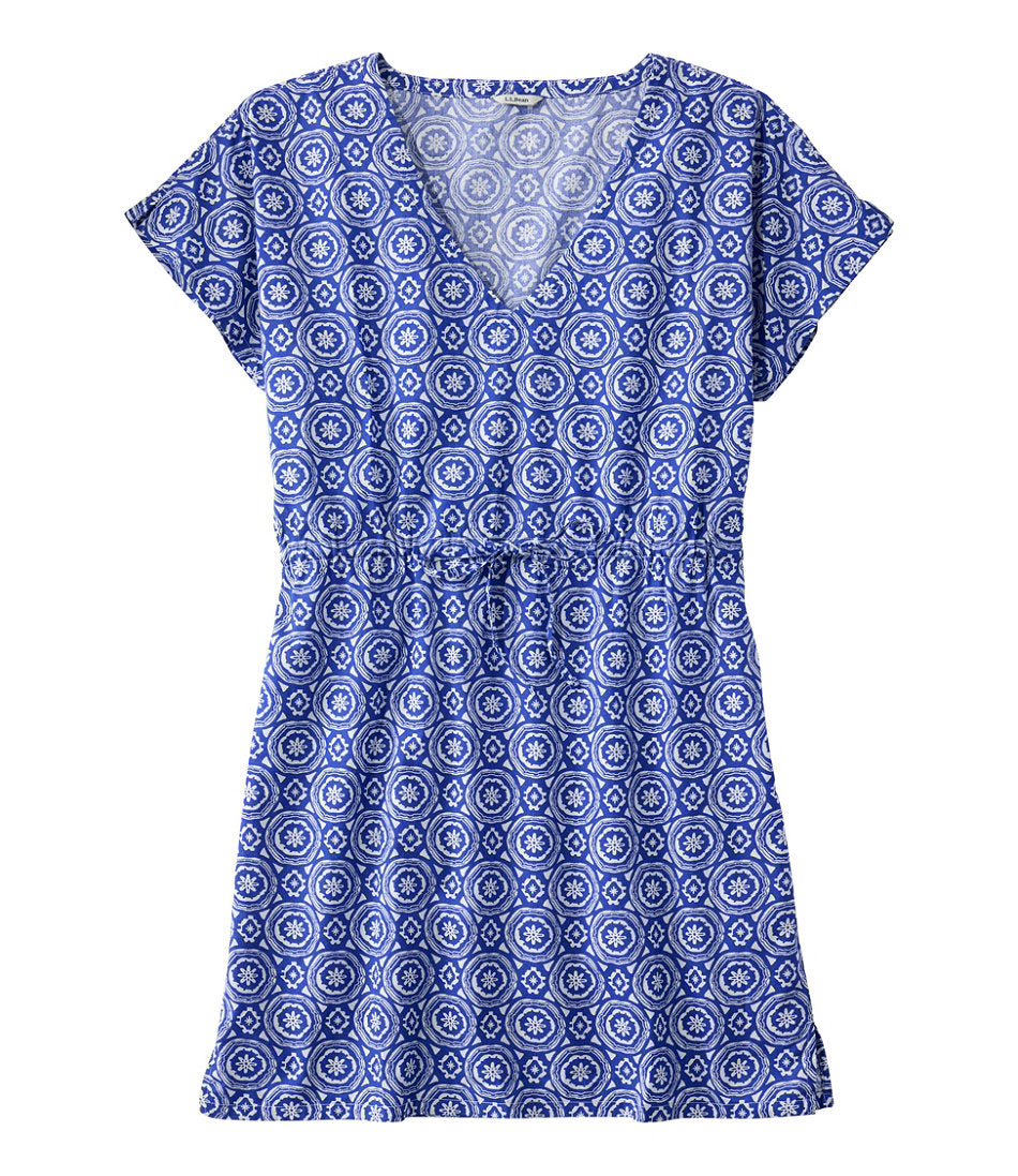 Women's Coastal Cotton Cover-Up Caftan, Print | L.L.Bean on sale