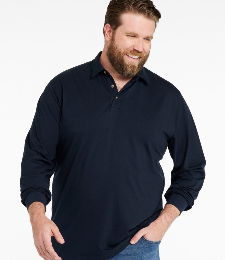 Men's Carefree Unshrinkable Polo, Long-Sleeve, Without Pocket | L.L.Bean online