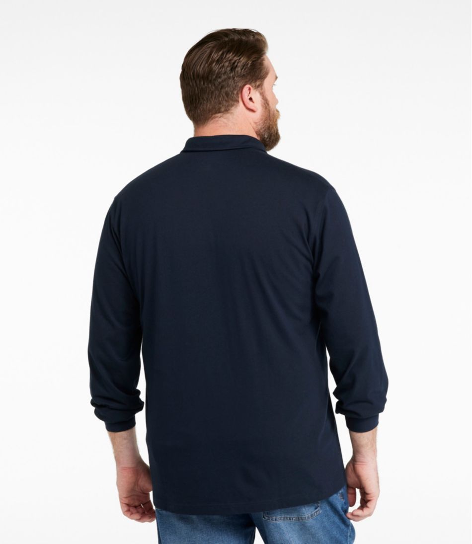 Men's Carefree Unshrinkable Polo, Long-Sleeve, Without Pocket | L.L.Bean online