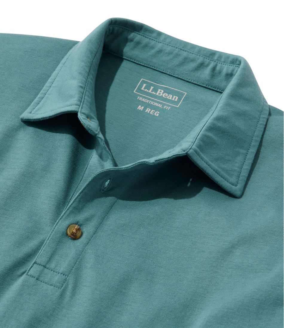 Men's Carefree Unshrinkable Polo, Long-Sleeve, Without Pocket | L.L.Bean online