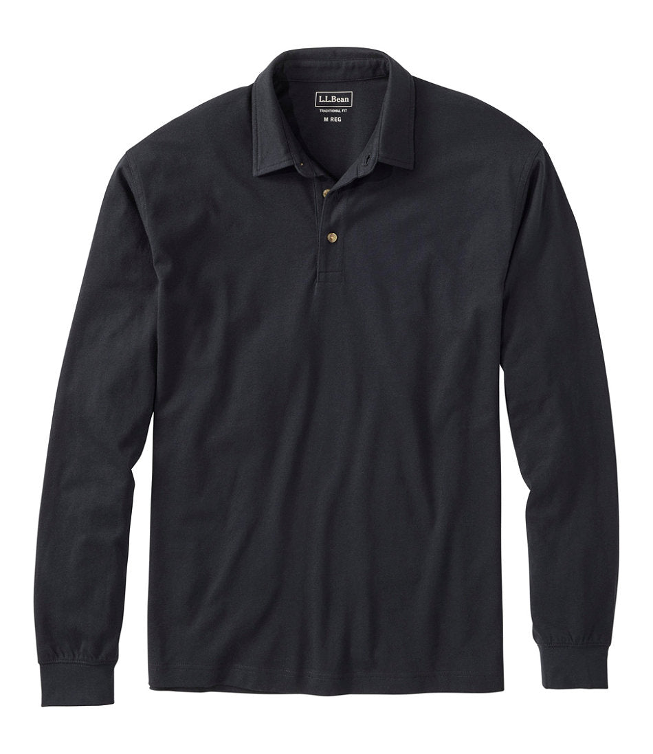 Men's Carefree Unshrinkable Polo, Long-Sleeve, Without Pocket | L.L.Bean online