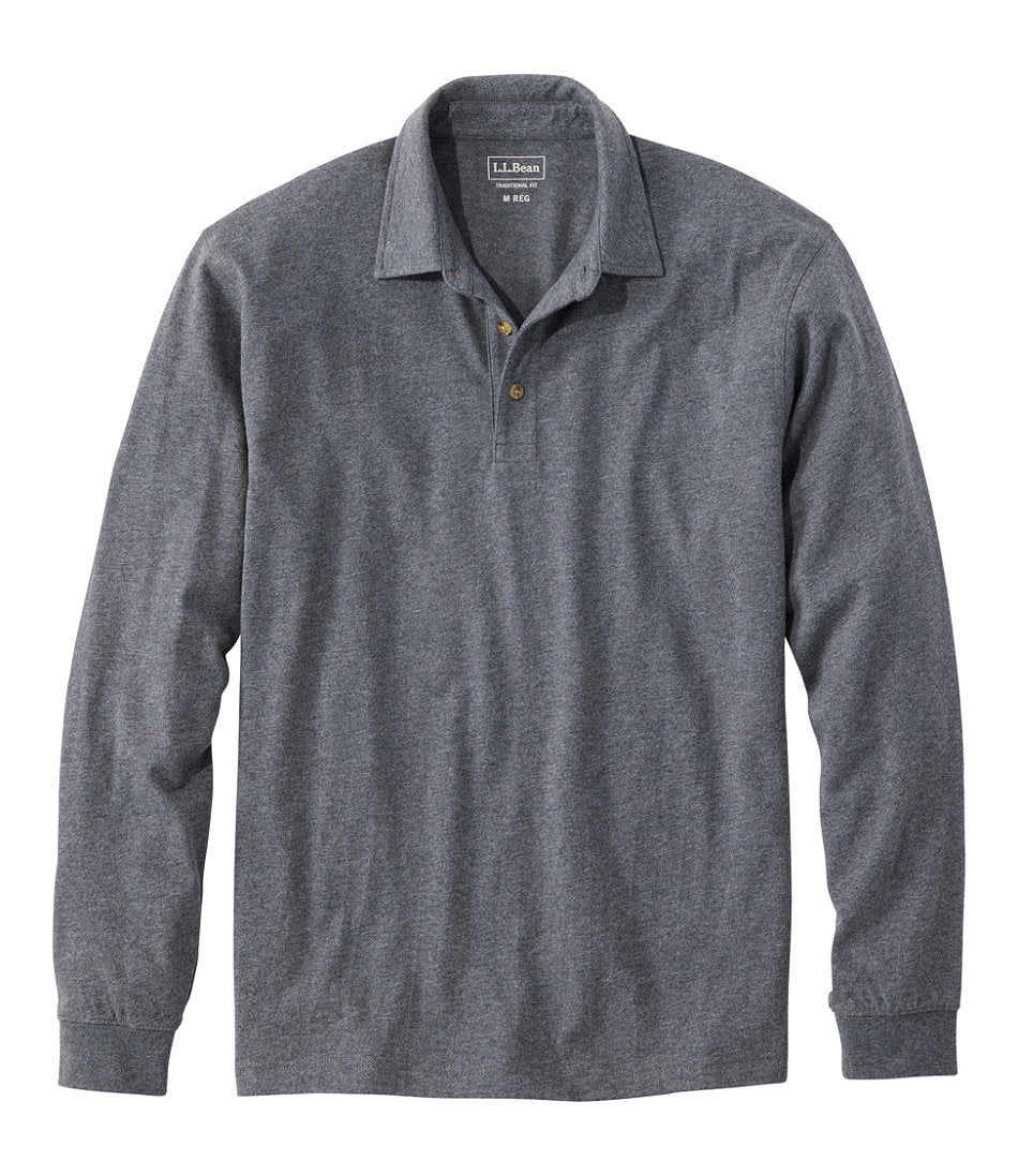 Men's Carefree Unshrinkable Polo, Long-Sleeve, Without Pocket | L.L.Bean online