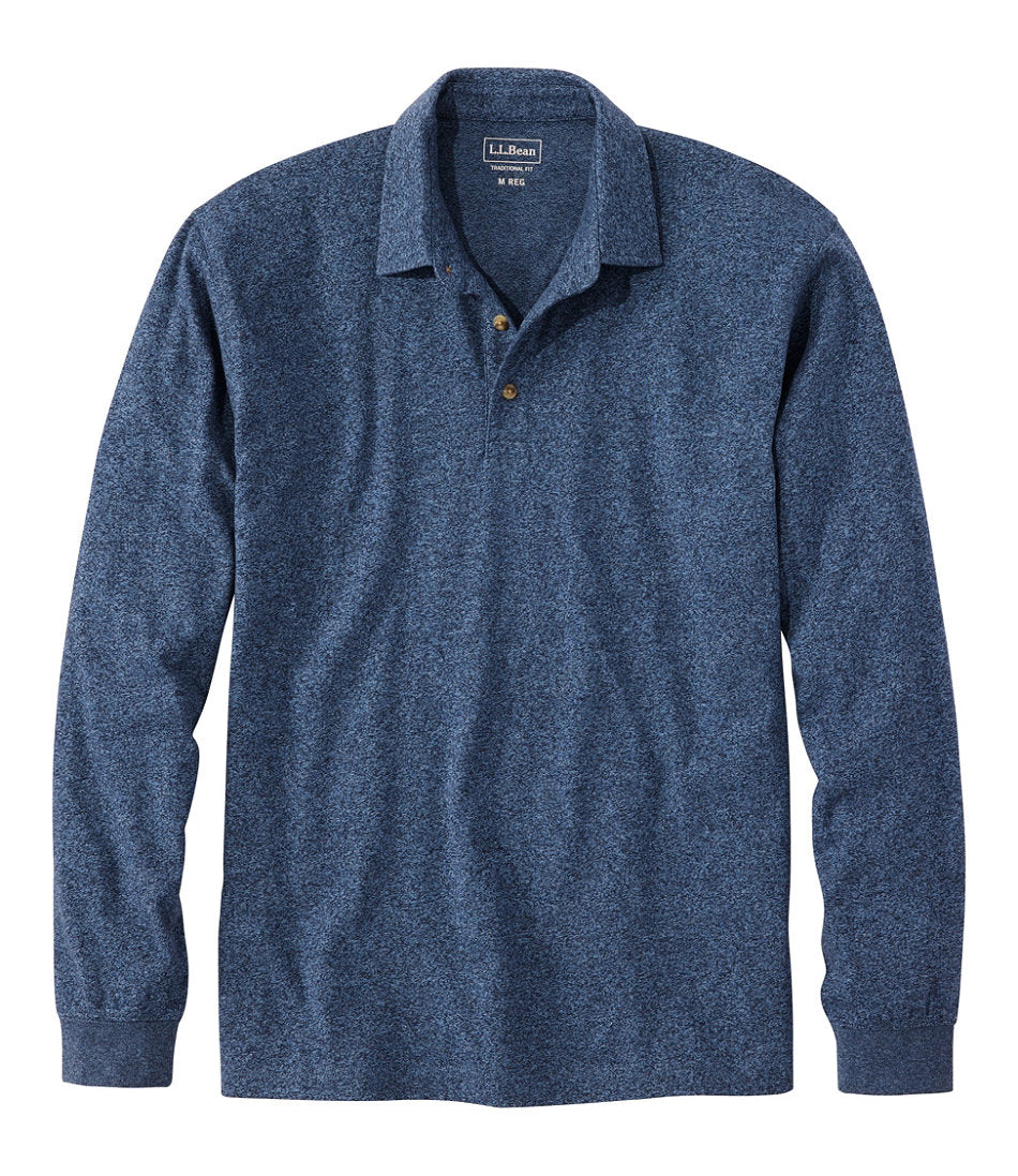 Men's Carefree Unshrinkable Polo, Long-Sleeve, Without Pocket | L.L.Bean online