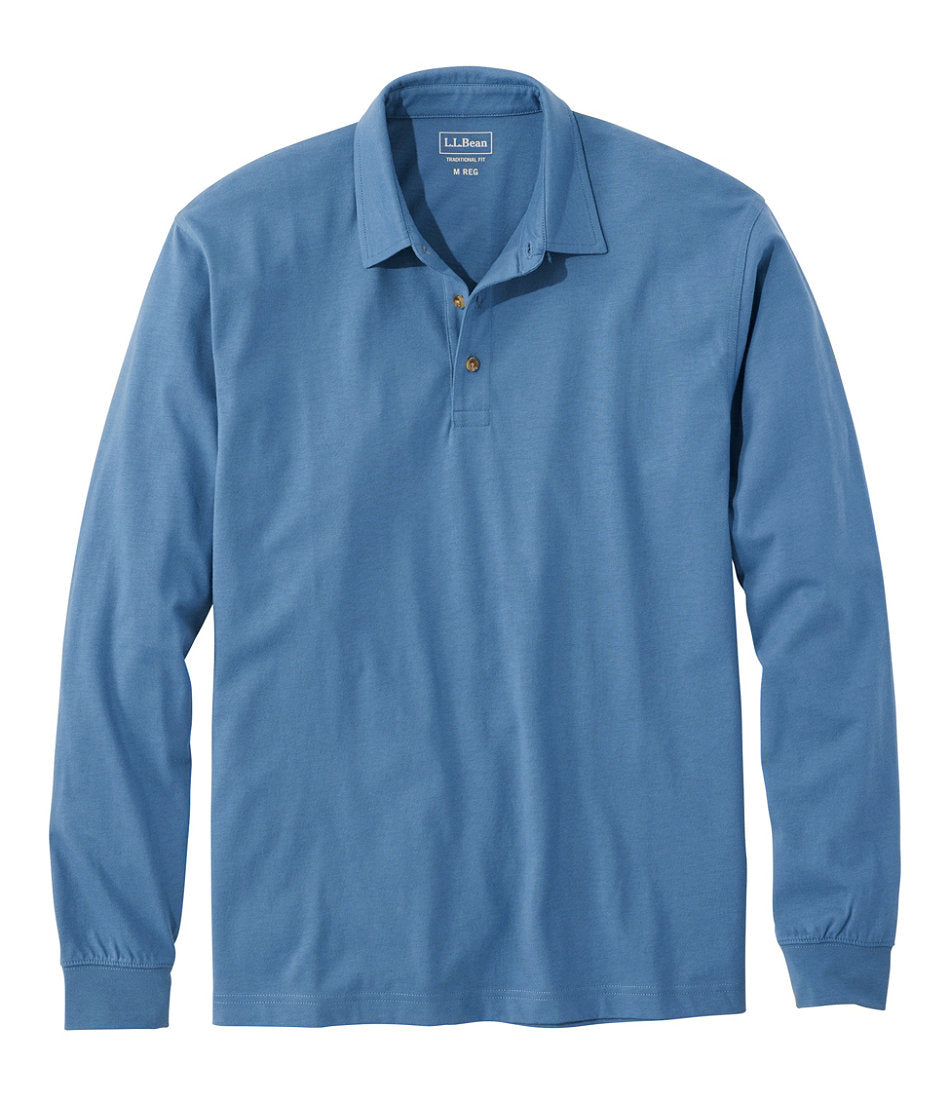 Men's Carefree Unshrinkable Polo, Long-Sleeve, Without Pocket | L.L.Bean online