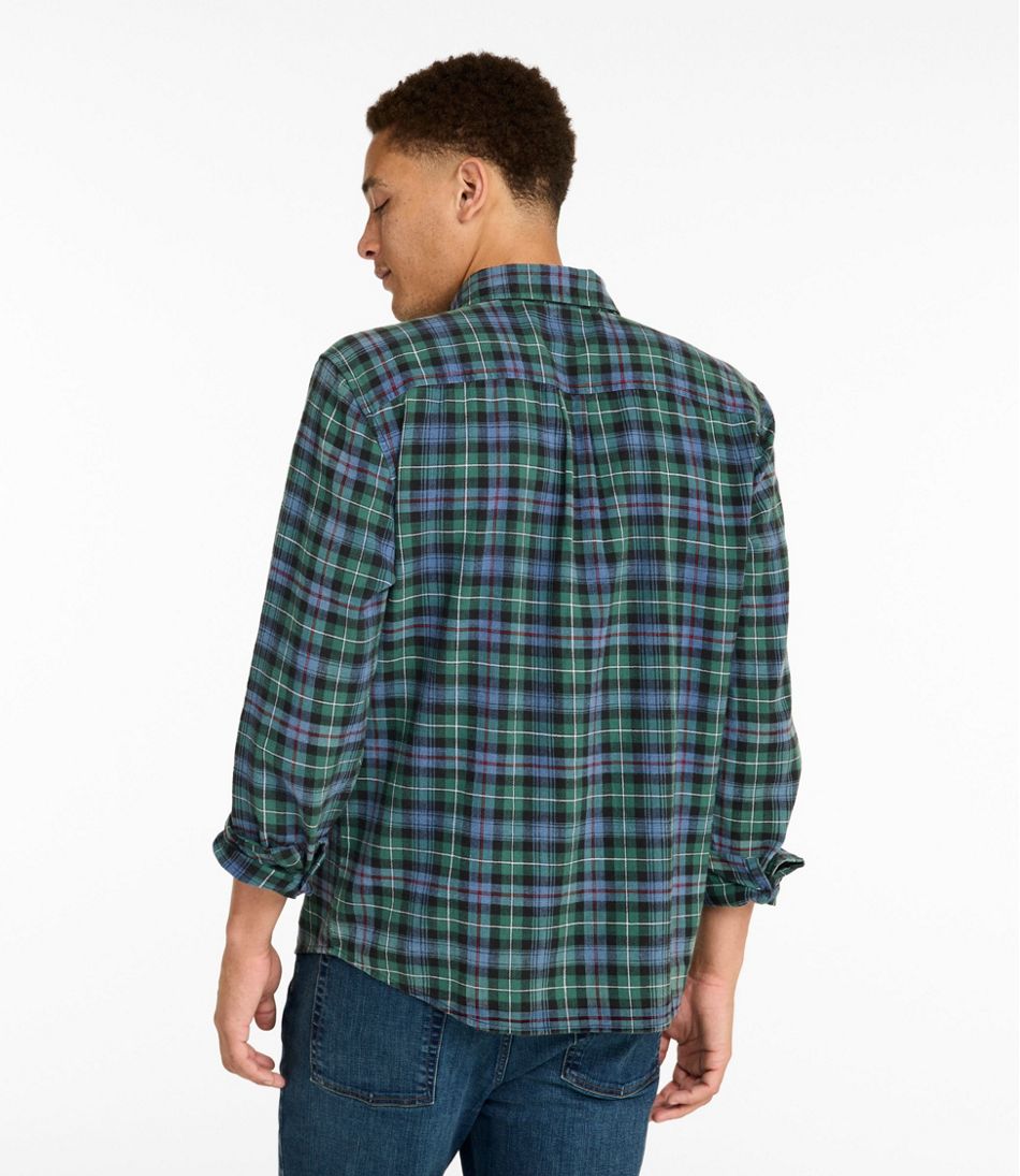 Men's Sunwashed Twill Shirt, Slightly Fitted Untucked Fit | L.L.Bean US