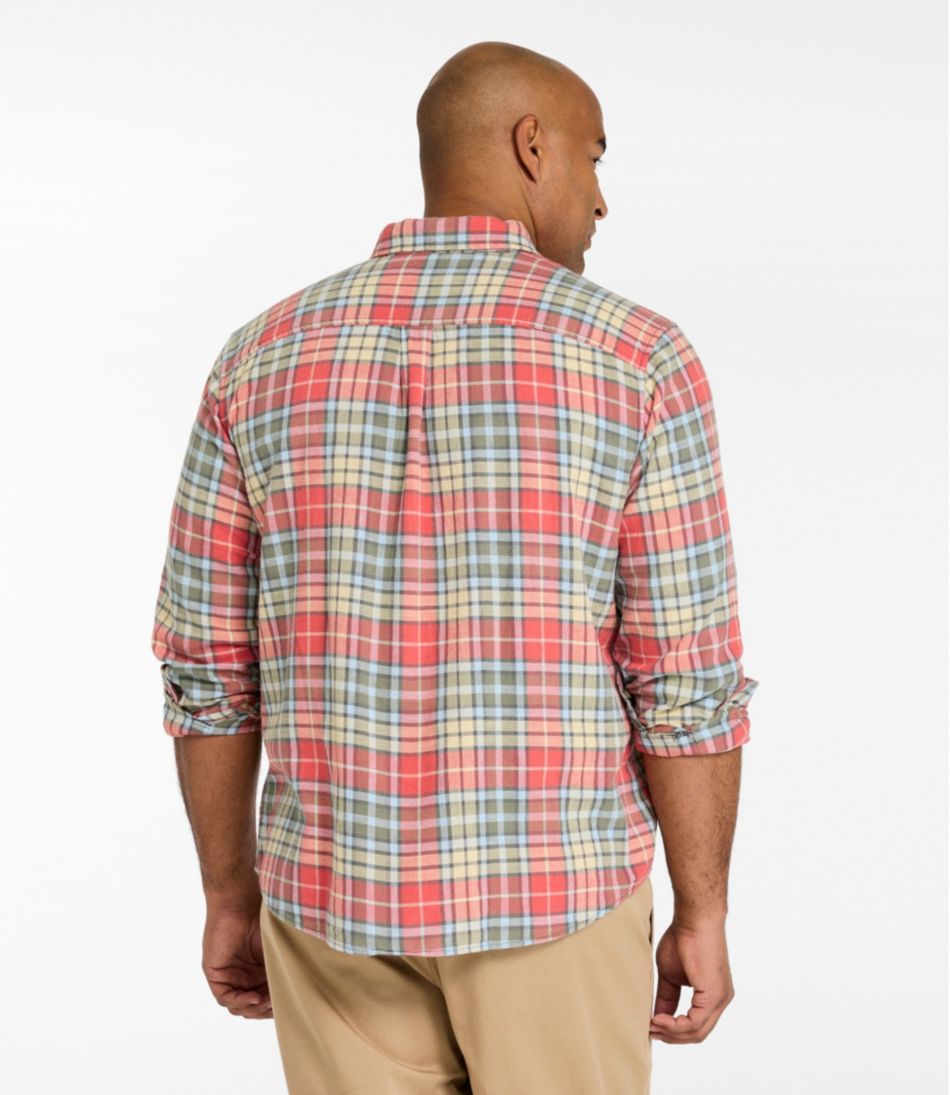Men's Sunwashed Twill Shirt, Slightly Fitted Untucked Fit | L.L.Bean US