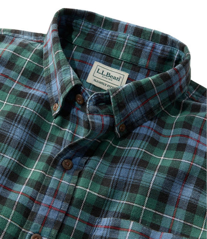 Men's Sunwashed Twill Shirt, Slightly Fitted Untucked Fit | L.L.Bean US
