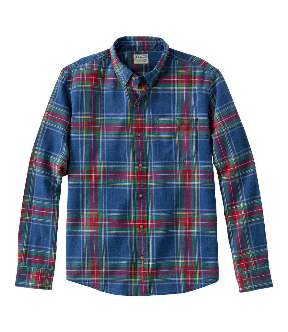 Men's Sunwashed Twill Shirt, Slightly Fitted Untucked Fit | L.L.Bean US