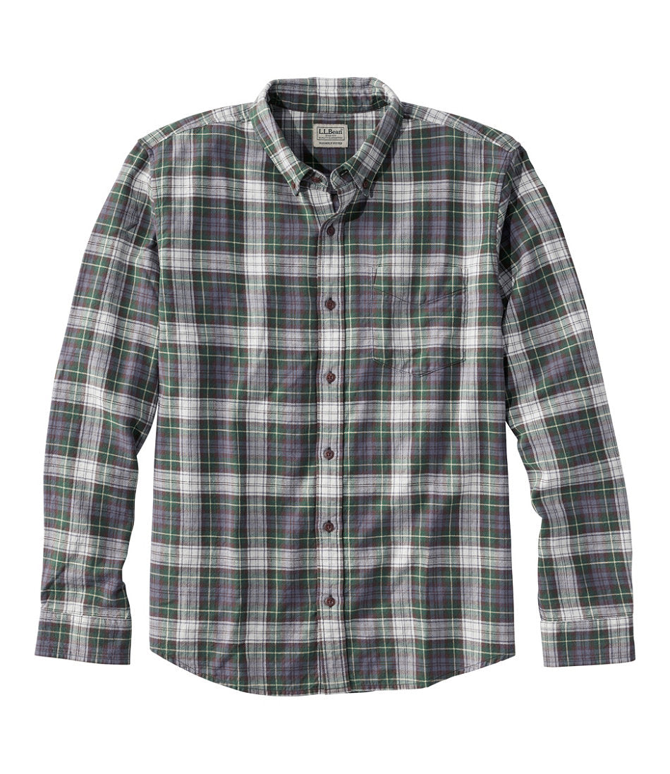 Men's Sunwashed Twill Shirt, Slightly Fitted Untucked Fit | L.L.Bean US