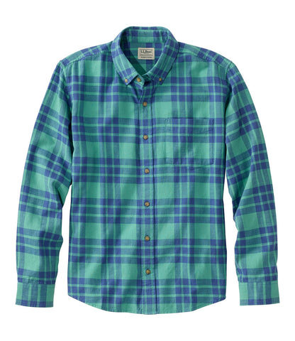 Men's Sunwashed Twill Shirt, Slightly Fitted Untucked Fit | L.L.Bean US