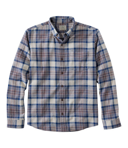 Men's Sunwashed Twill Shirt, Slightly Fitted Untucked Fit | L.L.Bean US