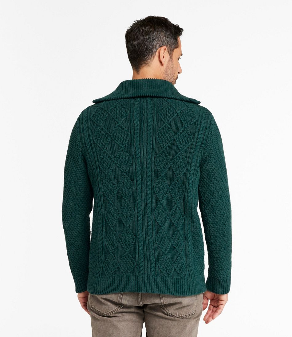Men's Signature Cotton Fisherman Sweater, Full-Zip | L.L.Bean US