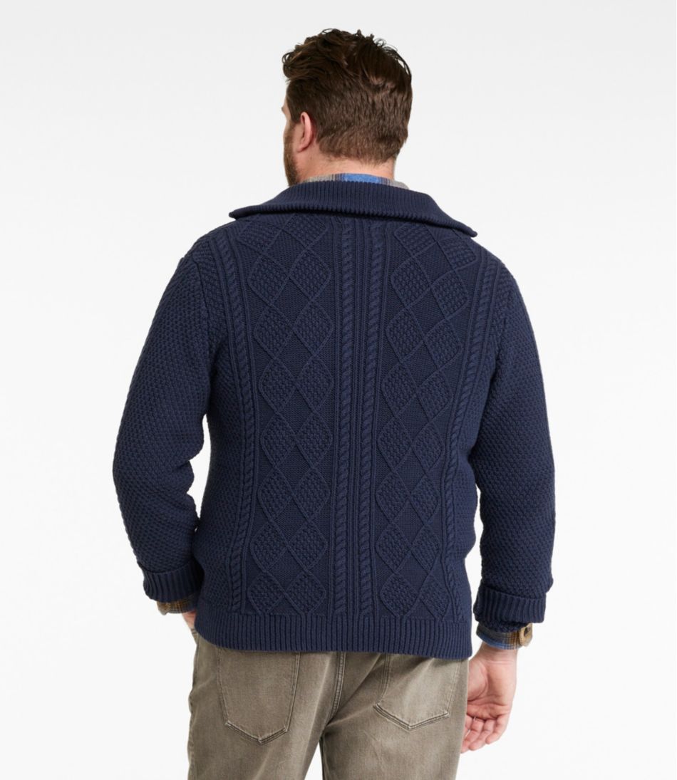Men's Signature Cotton Fisherman Sweater, Full-Zip | L.L.Bean US