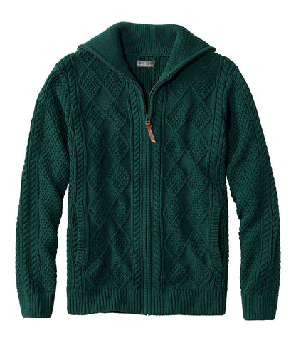 Men's Signature Cotton Fisherman Sweater, Full-Zip | L.L.Bean US
