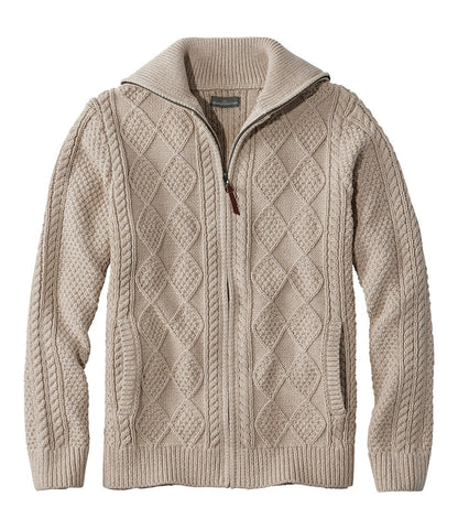 Men's Signature Cotton Fisherman Sweater, Full-Zip | L.L.Bean US