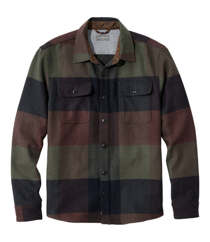 Men's Signature Wool Workshirt, Plaid | L.L.Bean outlet