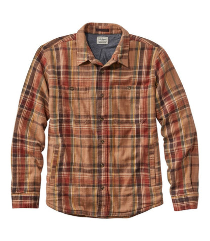 Men's 1912 Field Flannel Shirt, Lined, Slightly Fitted Untucked Fit, Plaid | L.L.Bean outlet