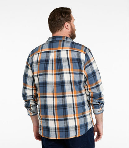 Men's 1912 Field Flannel Shirt, Lined, Slightly Fitted Untucked Fit, Plaid | L.L.Bean outlet