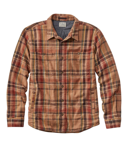 Men's 1912 Field Flannel Shirt, Lined, Slightly Fitted Untucked Fit, Plaid | L.L.Bean outlet
