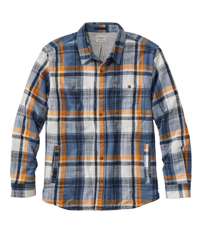 Men's 1912 Field Flannel Shirt, Lined, Slightly Fitted Untucked Fit, Plaid | L.L.Bean outlet