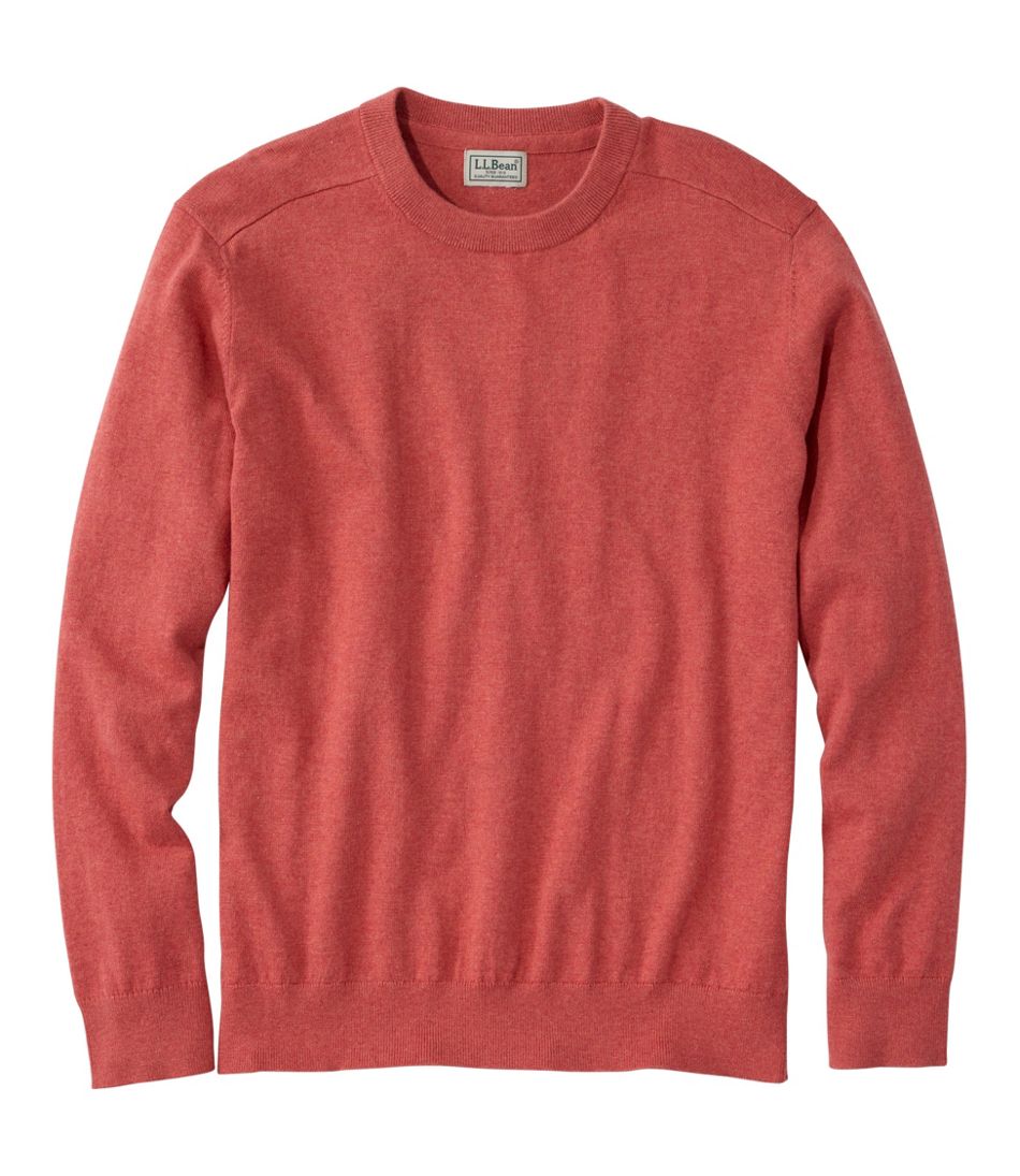 Men's All Seasons Cotton Blend Sweater, Crewneck | L.L.Bean online