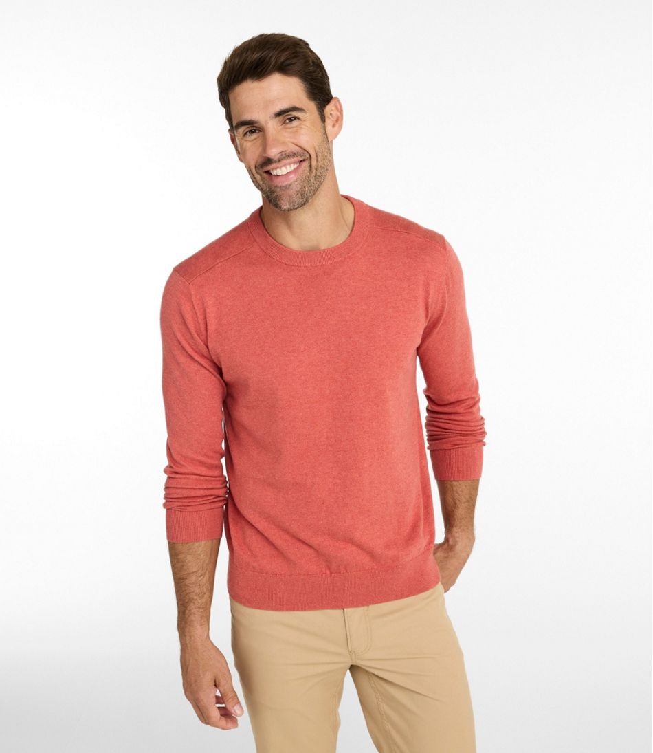Men's All Seasons Cotton Blend Sweater, Crewneck | L.L.Bean online