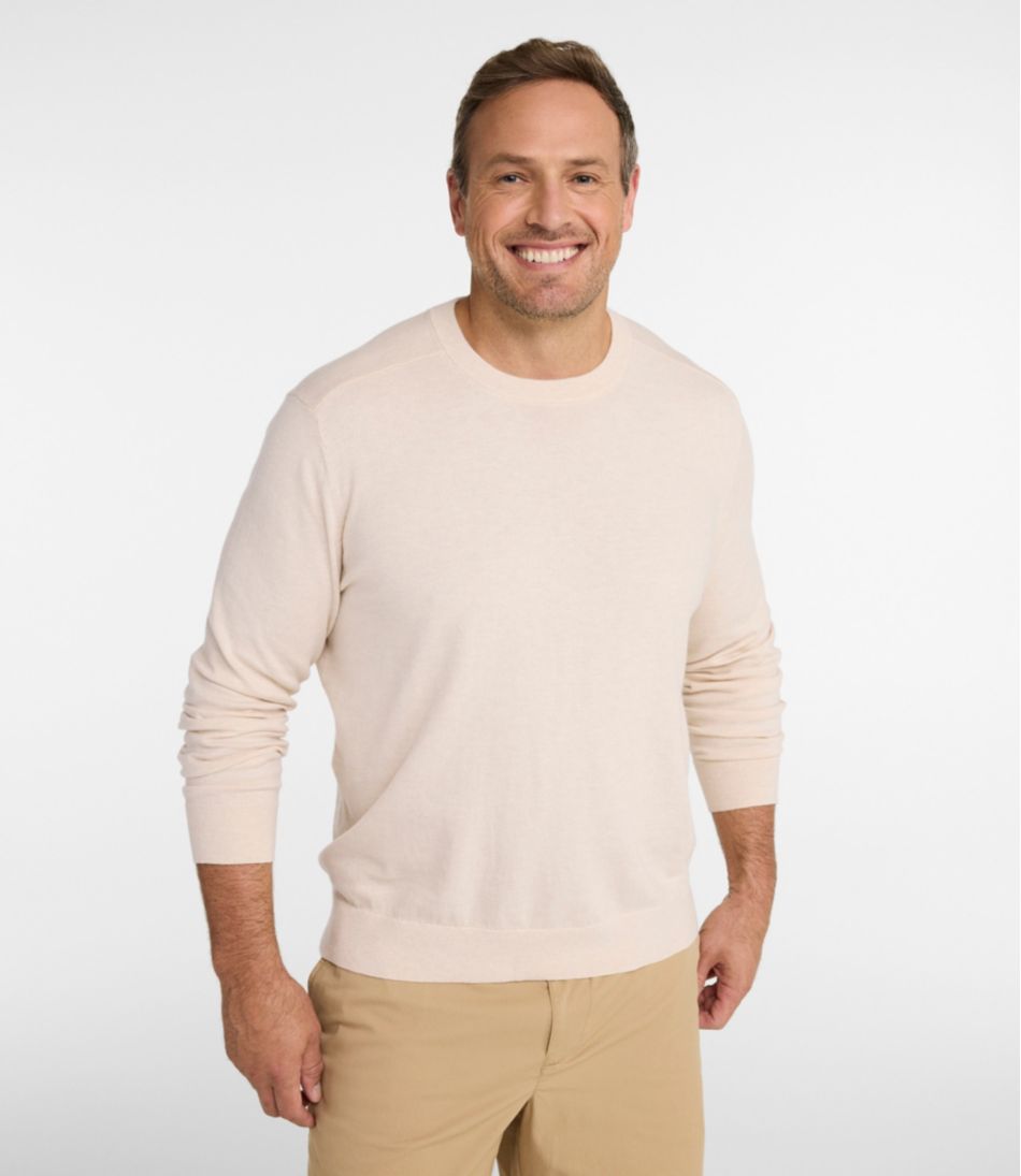 Men's All Seasons Cotton Blend Sweater, Crewneck | L.L.Bean online