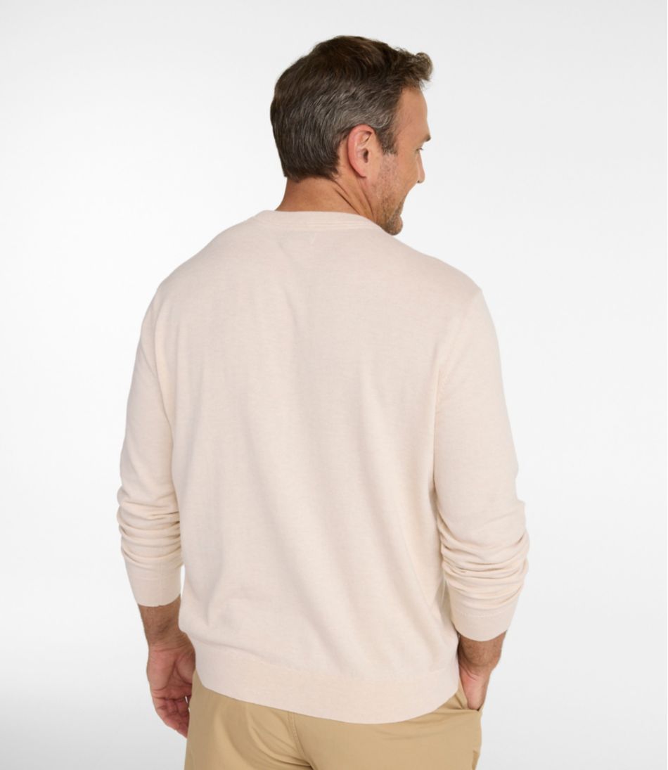 Men's All Seasons Cotton Blend Sweater, Crewneck | L.L.Bean online
